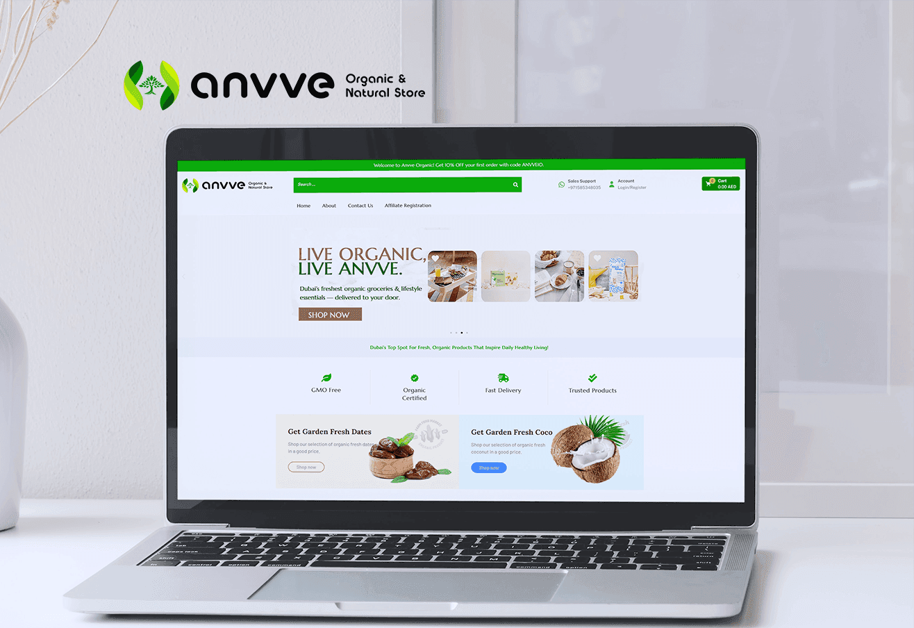 Anvve Organic & Natural Store cover